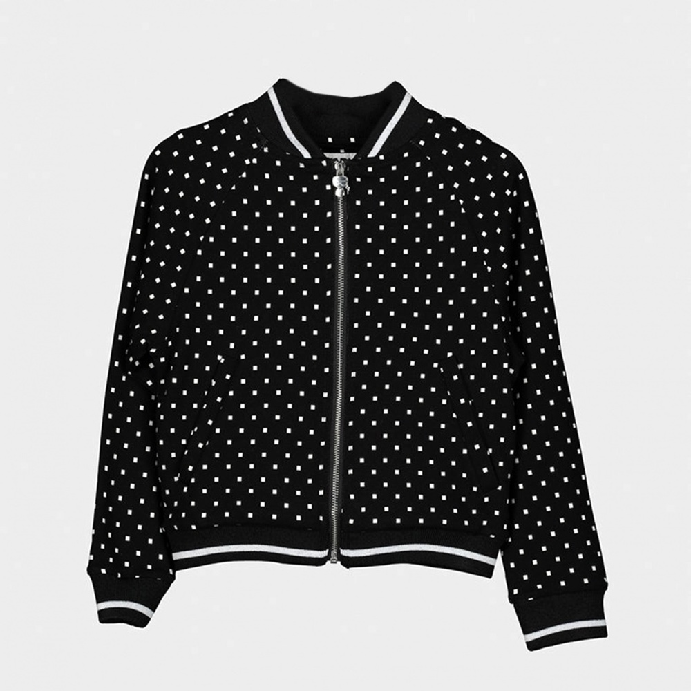 Karl Lagerfeld Kids polka-dot bomber jacket 6Y